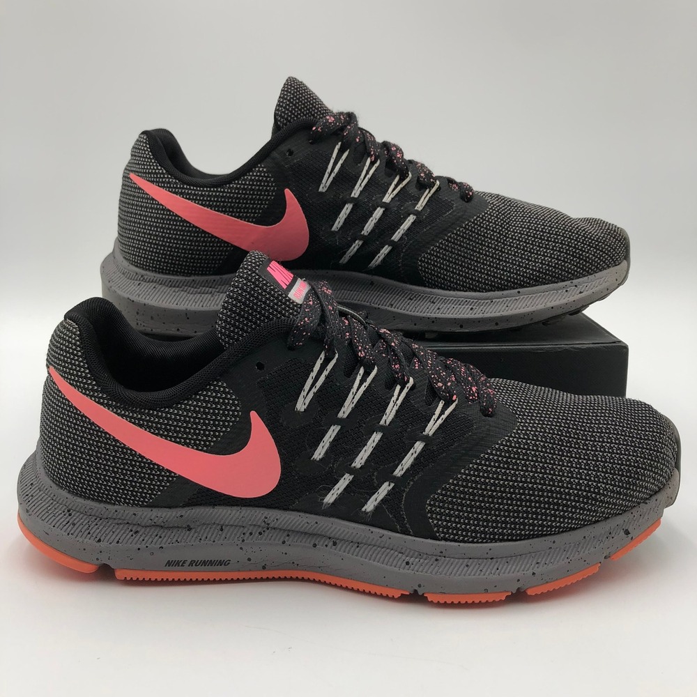 Nike Women's Black and Pink Running Shoes - Picture 2 of 10